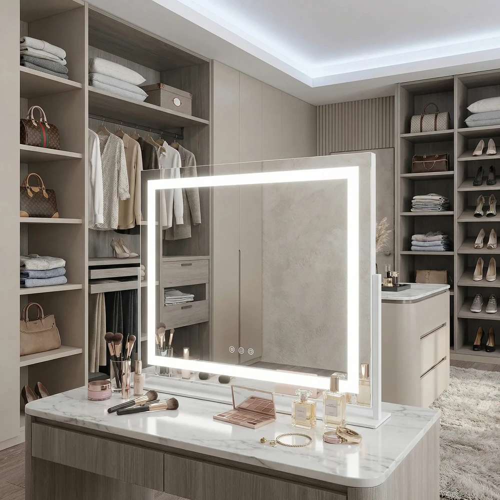 rea Veidrodis LED STUDIO Baltas 58x45
