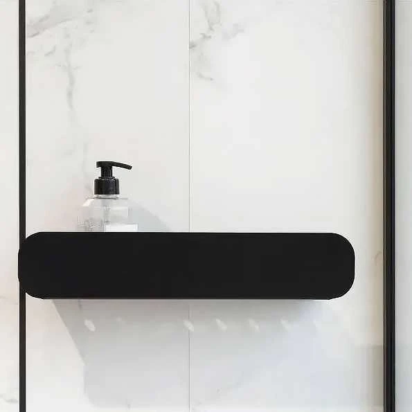 rea Vonios kambario lentyna SF03 60cm juodas matt