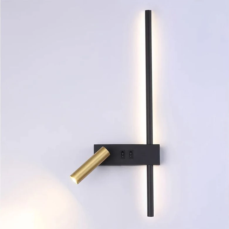 Sieninis šviestuvas Toolight LED SIENINĖ LAMPA APP1439-2-WLEFT Juodas GOLD