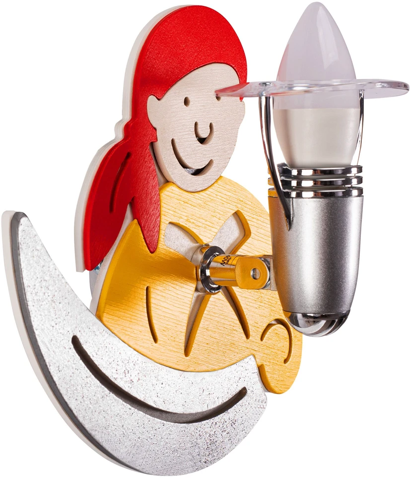 Sieninis šviestuvas Toolight LED SIENINĖ LAMPA PIRATE Geltonas 4717