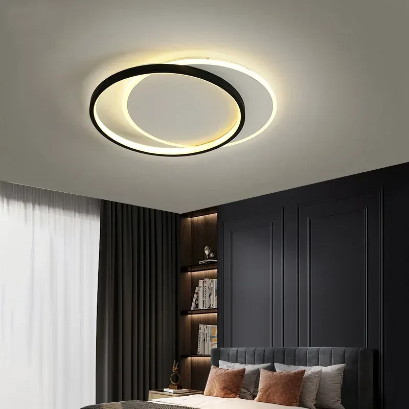 Sieninis šviestuvas Toolight LHJ076-C JUODA 40 CM LED lubinė lempa