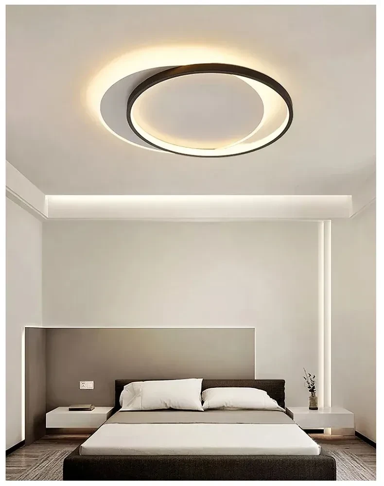 Sieninis šviestuvas Toolight LHJ076-C JUODA 40 CM LED lubinė lempa