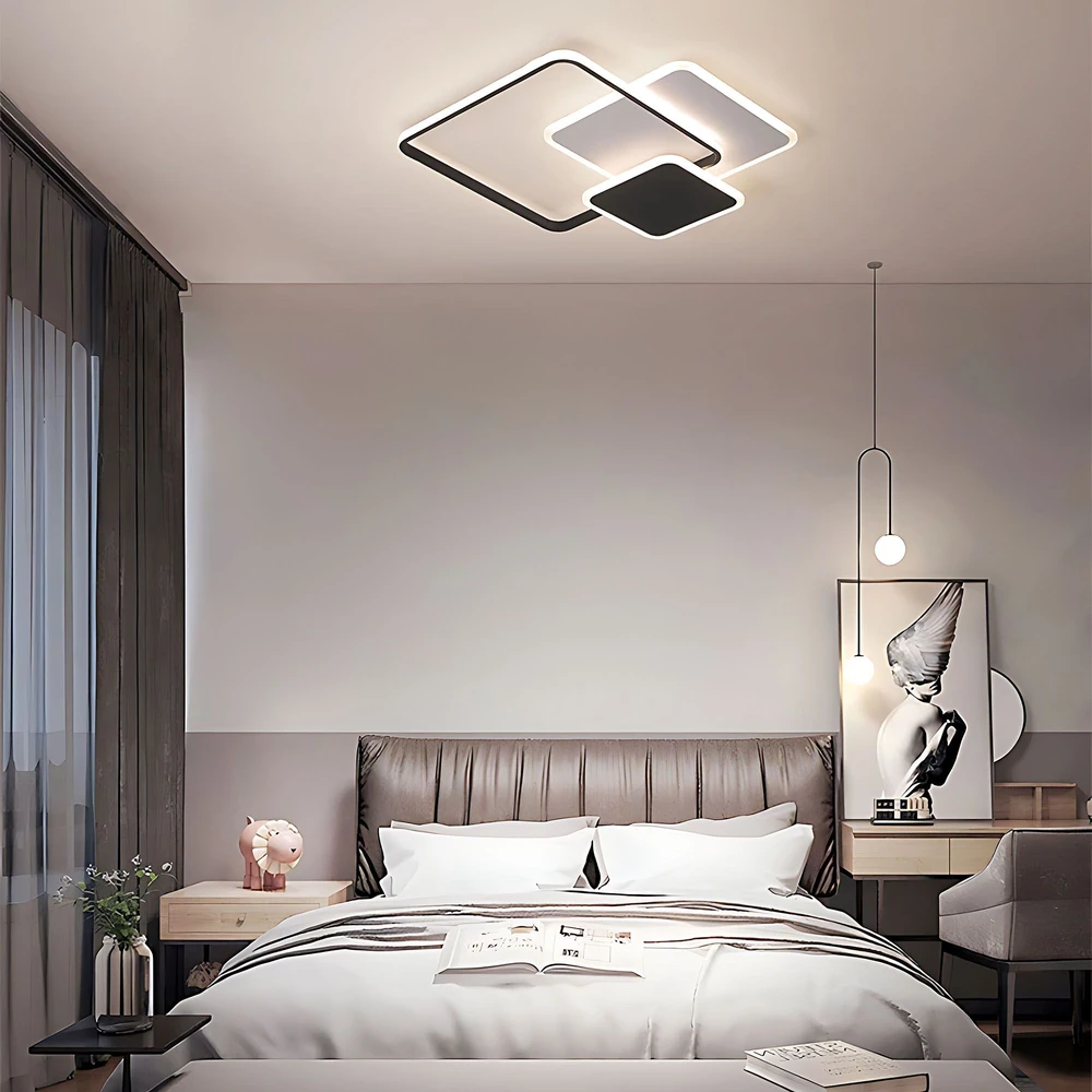 Sieninis šviestuvas Toolight Lubų šviestuvas LHJ079-C Juodas/Baltas LED