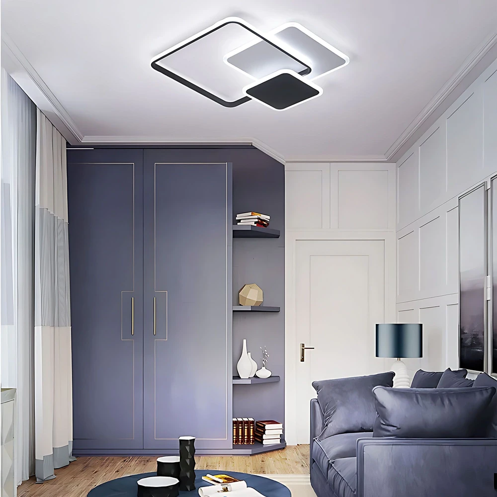 Sieninis šviestuvas Toolight Lubų šviestuvas LHJ079-C Juodas/Baltas LED