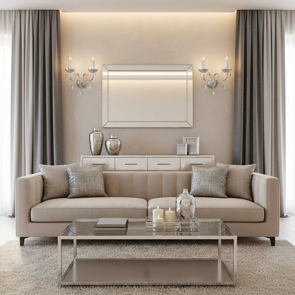 Sieninis šviestuvas Toolight Sieninė lempa EBT019-2W Chrome