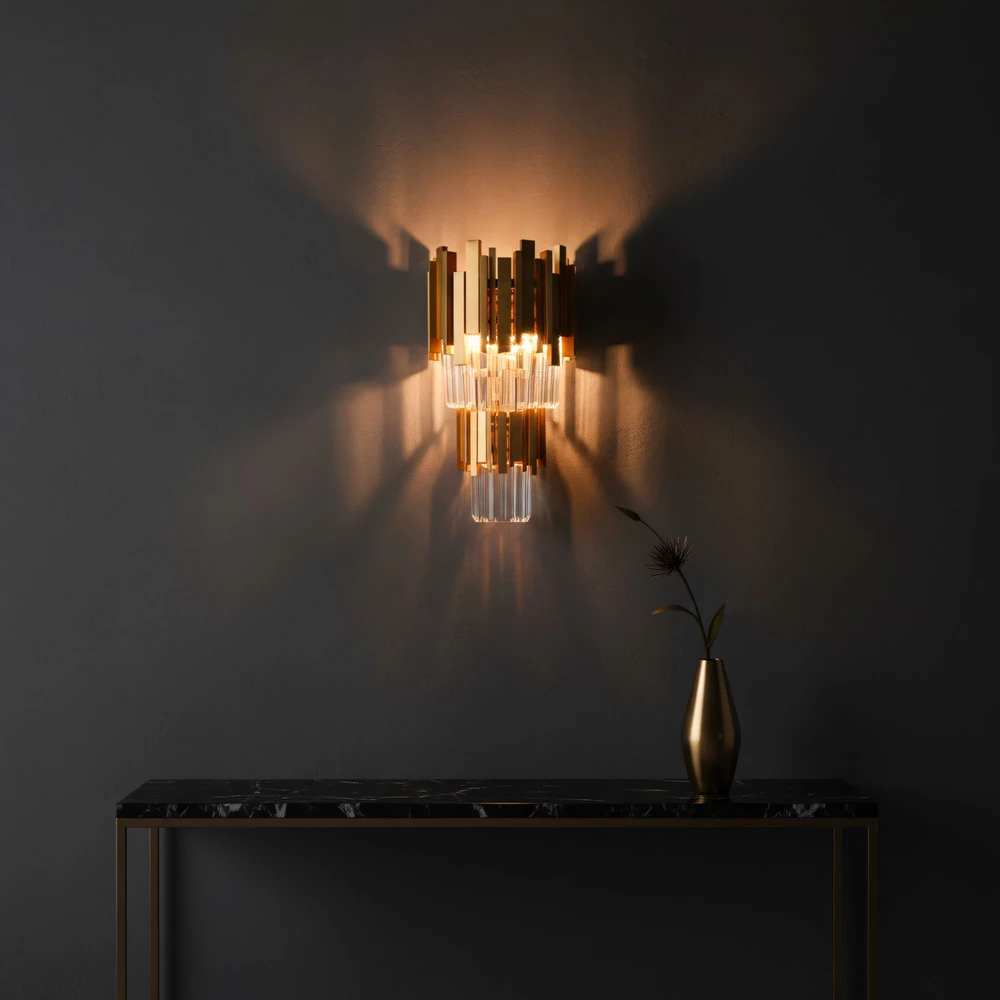 Sieninis šviestuvas Toolight Sieninė lempa 312356 Gold