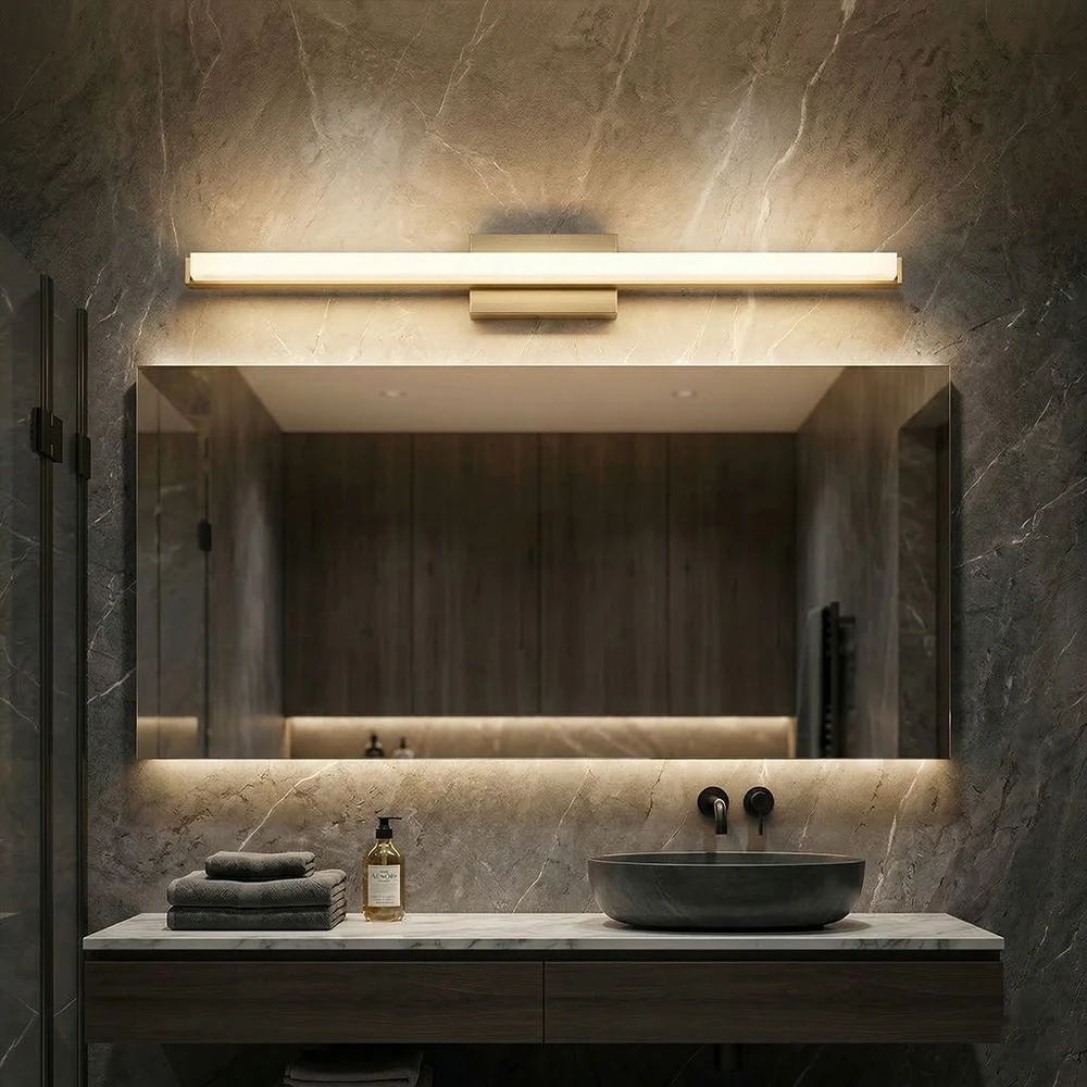 Sieninis šviestuvas Toolight Sieninė lempa LED 80CM APP1853-1W BRUSH GOLD