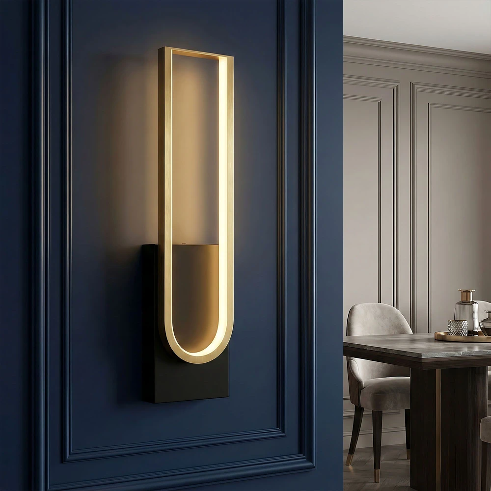 Sieninis šviestuvas Toolight Sieninė lempa LED APP1782-W Gold/Juodas