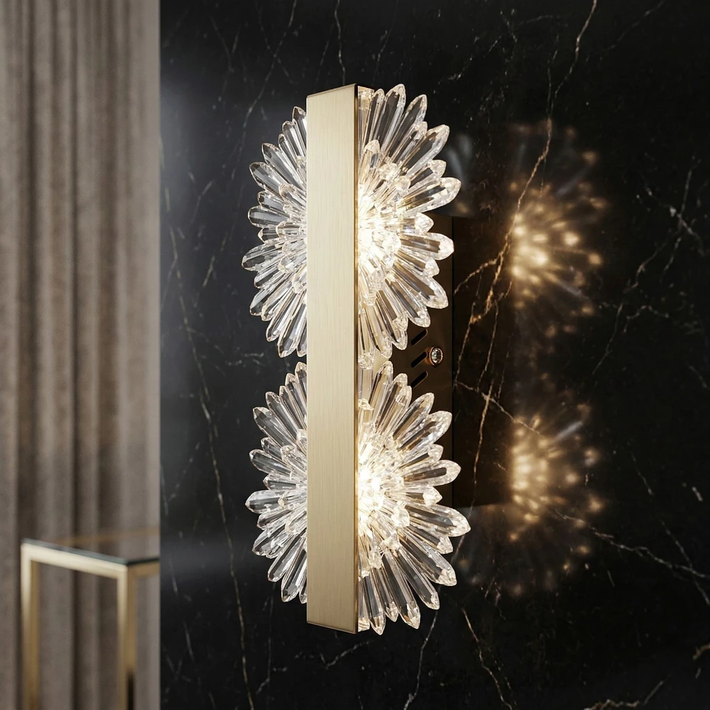 Sieninis šviestuvas Toolight SIENINIS LED ŠVIESTUVAS G147-2W GOLD BRUSH