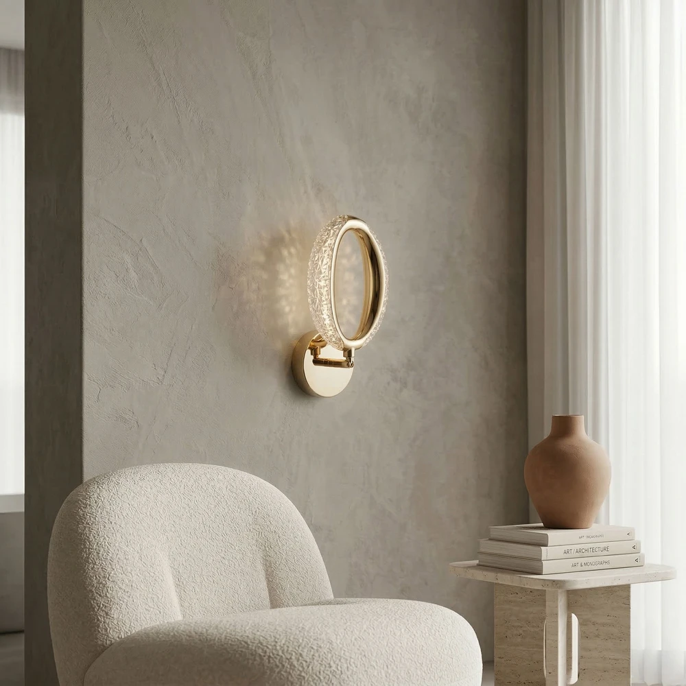 Sieninis šviestuvas Toolight SIENINIS LED ŠVIESTUVAS G174-W GOLD
