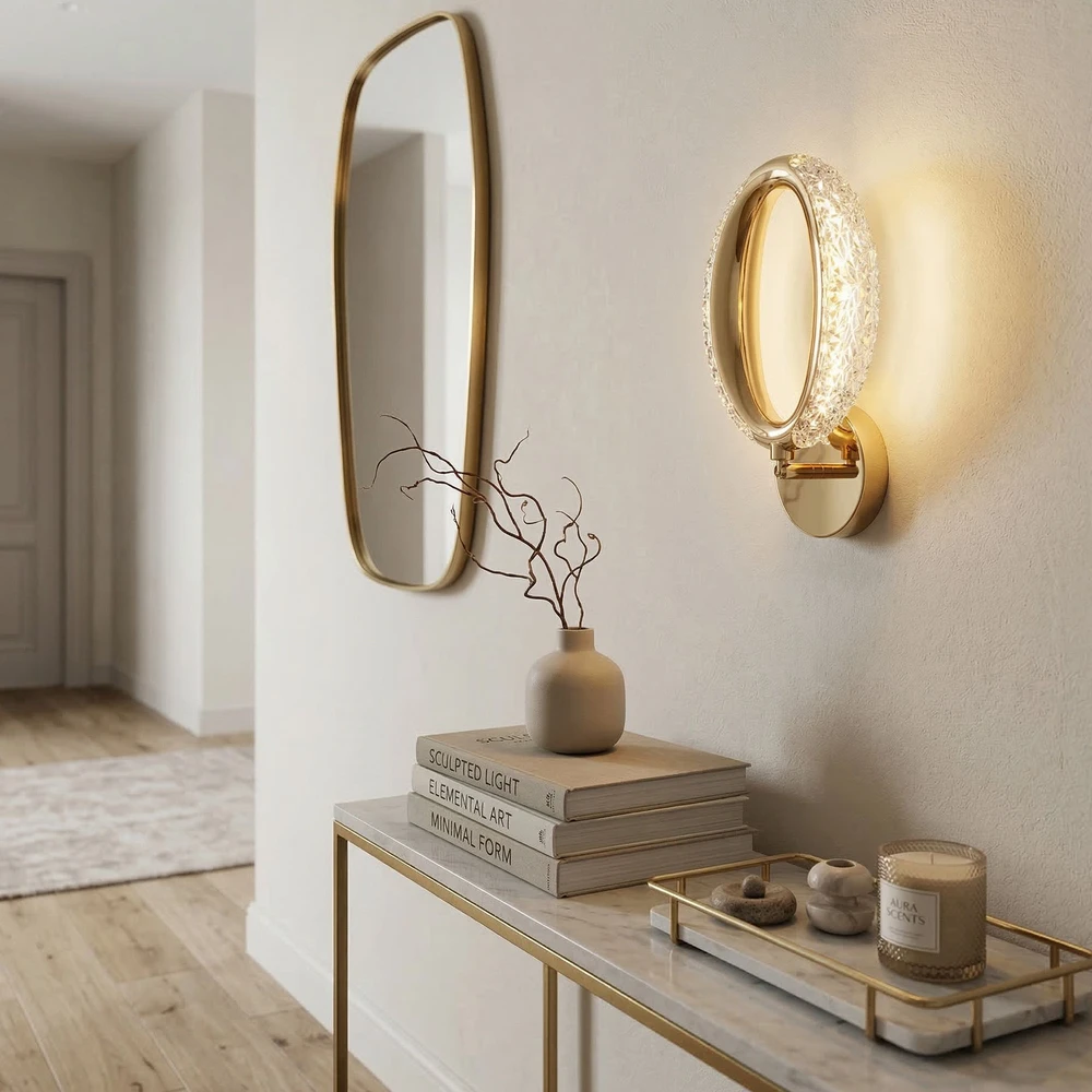 Sieninis šviestuvas Toolight SIENINIS LED ŠVIESTUVAS G174-W GOLD