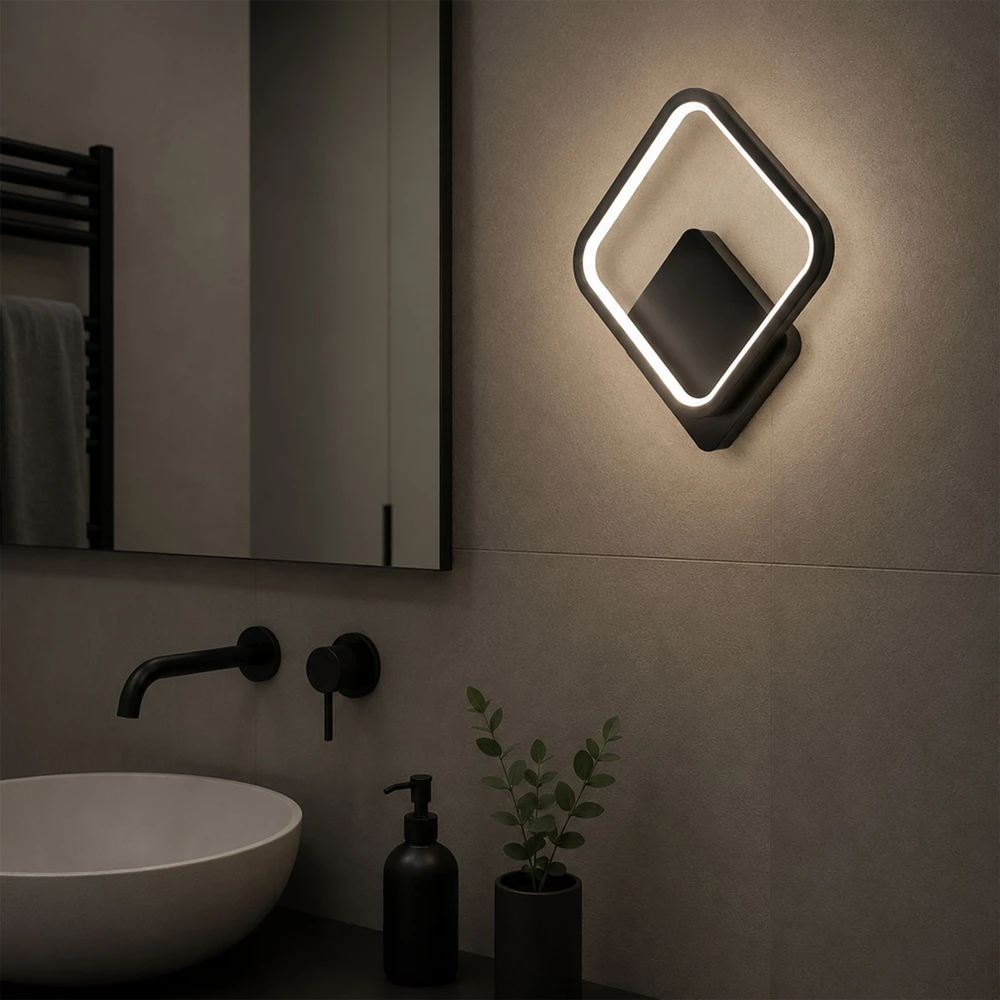 Sieninis šviestuvas Toolight Sieninis LED šviestuvas LHJ122-W Juodas