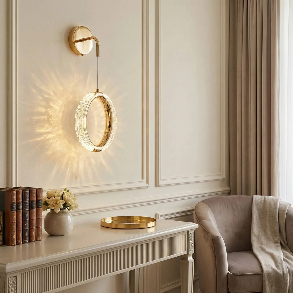 Sieninis šviestuvas Toolight SIENINIS LED ŠVIESTUVAS G175-W GOLD