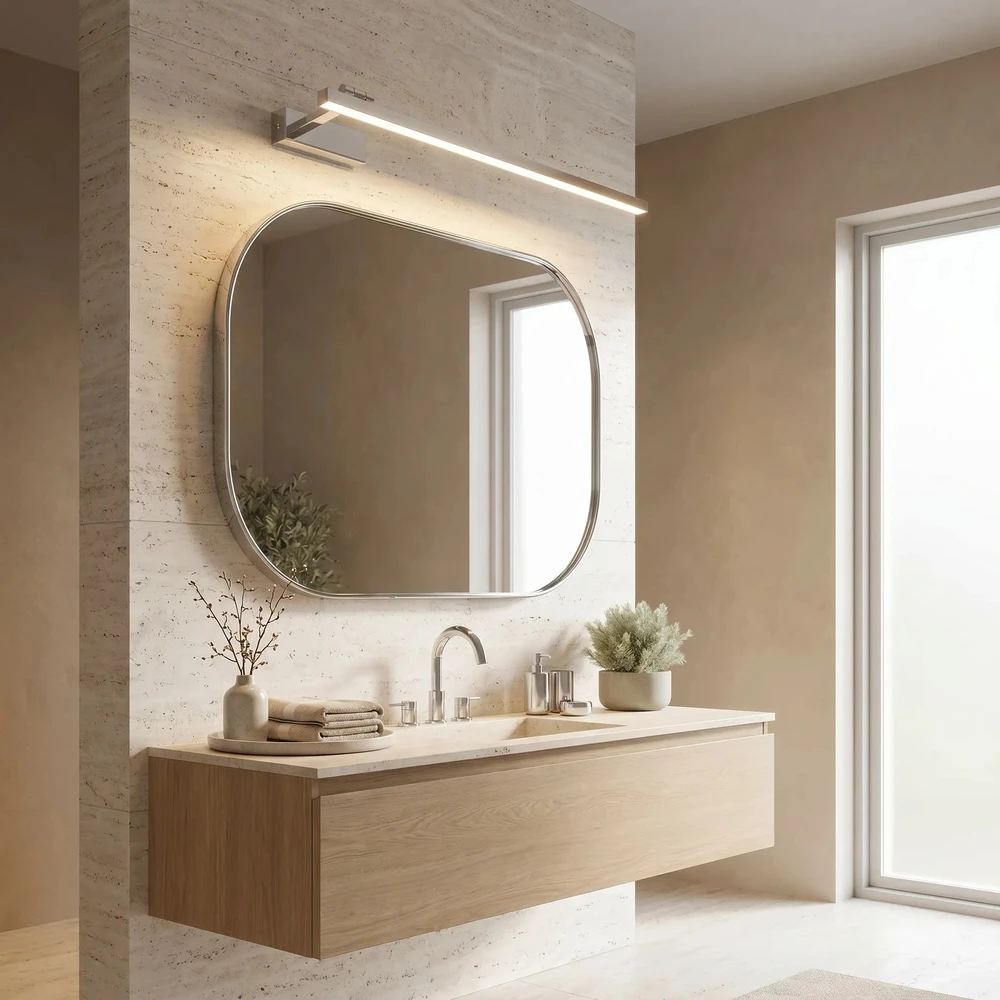 Sieninis šviestuvas Toolight Vonios sieninis LED šviestuvas SWE030-1W 80cm CHROME