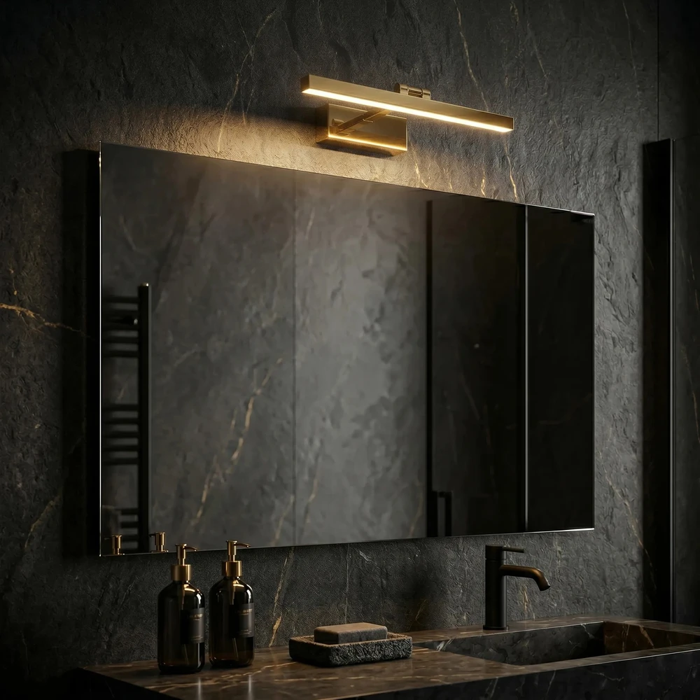 Sieninis šviestuvas Toolight Vonios sieninis LED šviestuvas APP1860-1W 40cm GOLD