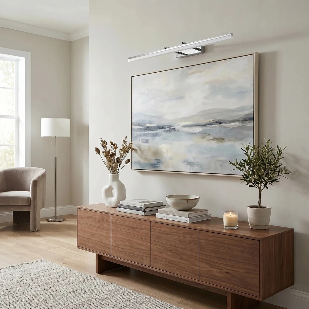 Sieninis šviestuvas Toolight Vonios sieninis LED šviestuvas APP1871-1W 80cm CHROME