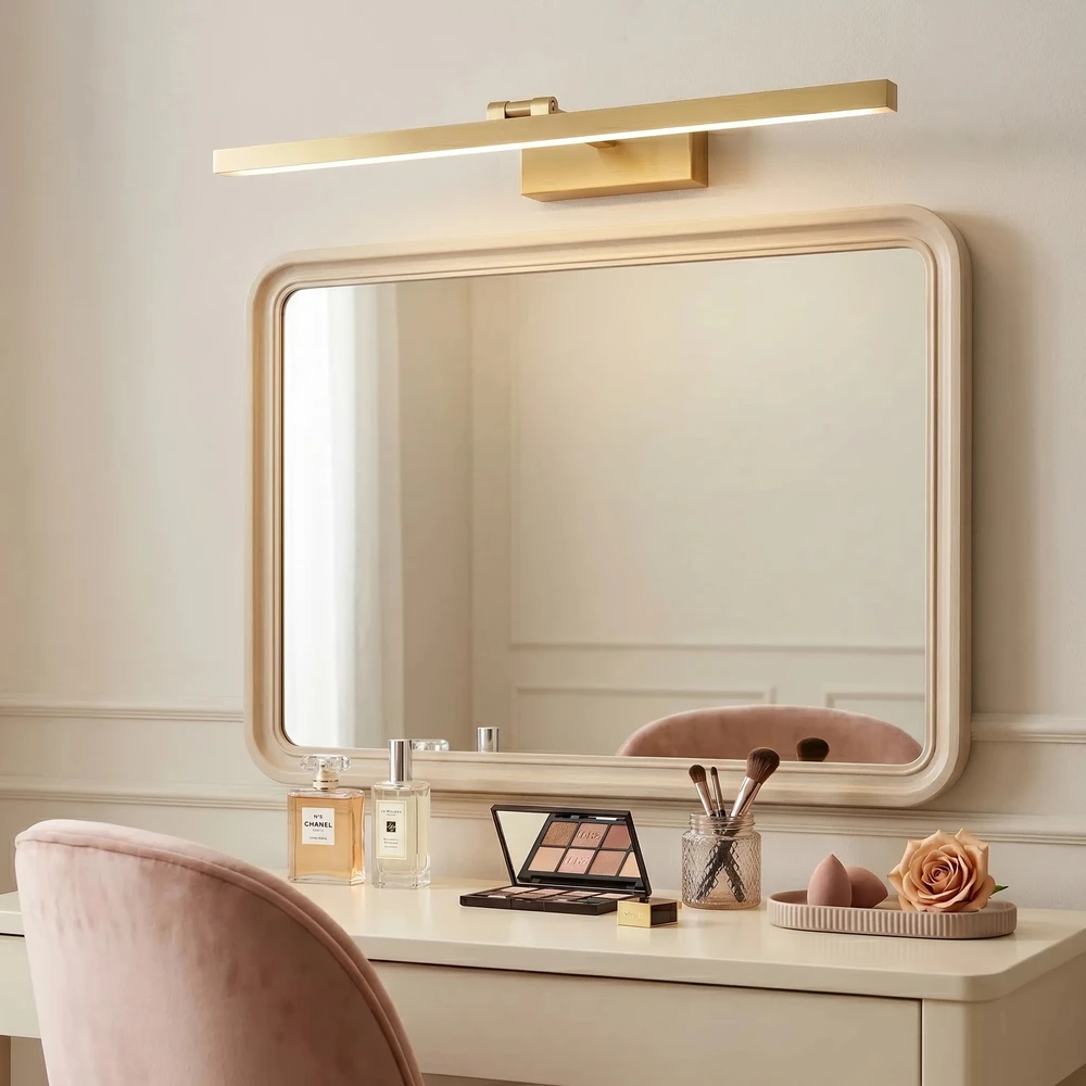 Sieninis šviestuvas Toolight Vonios sieninis LED šviestuvas APP1865-1W 80 cm BRUSH GOLD