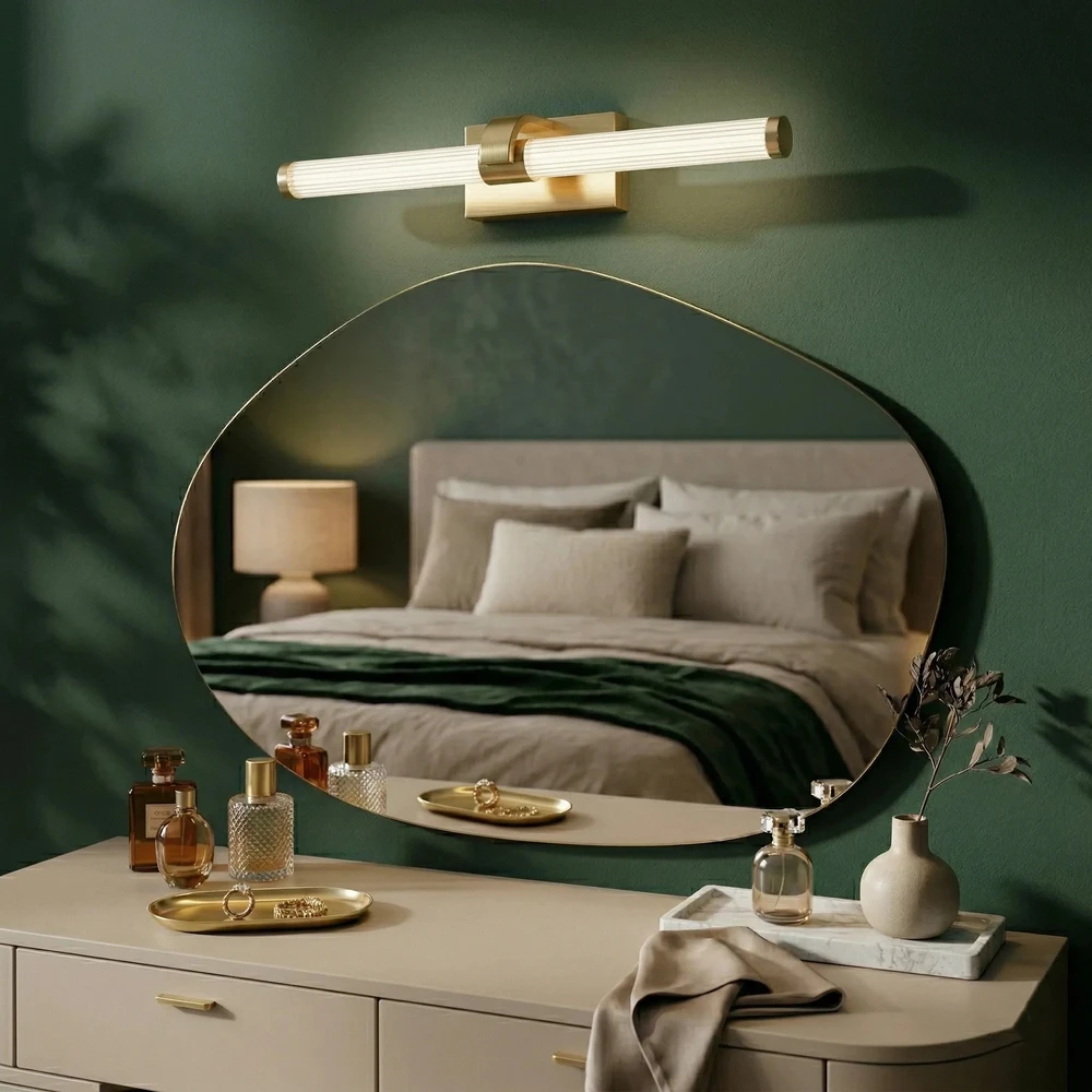 Sieninis šviestuvas Toolight Vonios sieninis LED šviestuvas APP1883-1W 40cm GOLD