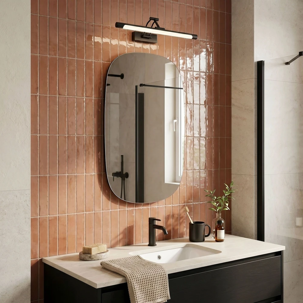 Sieninis šviestuvas Toolight Vonios sieninis LED šviestuvas SWE025-1W 42cm Juodas