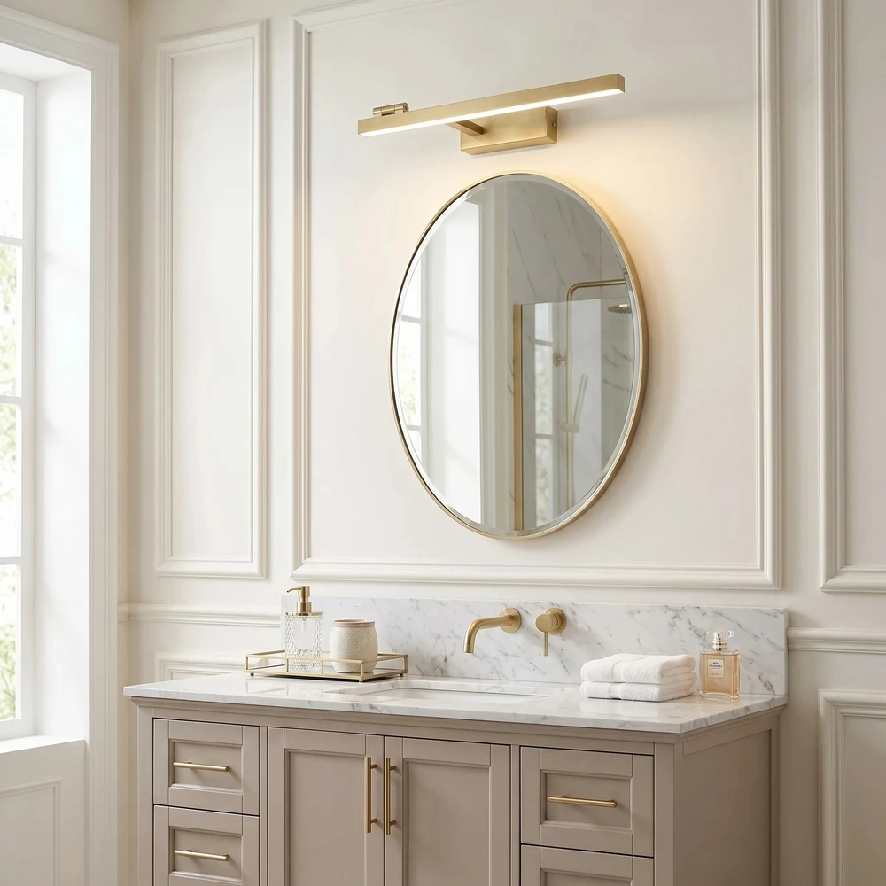 Sieninis šviestuvas Toolight Vonios sieninis LED šviestuvas SWE031-1W 40cm Gold