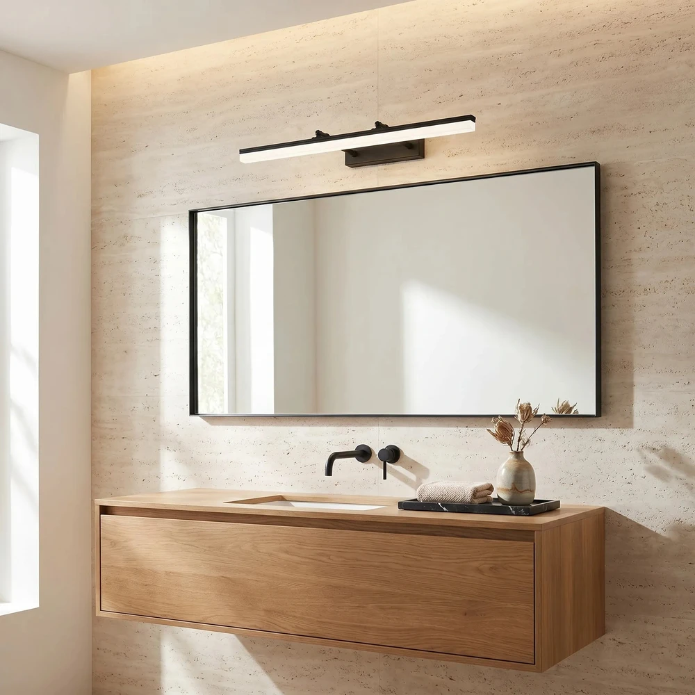 Sieninis šviestuvas Toolight Vonios sieninis LED šviestuvas APP1879-1W 60cm Juodas