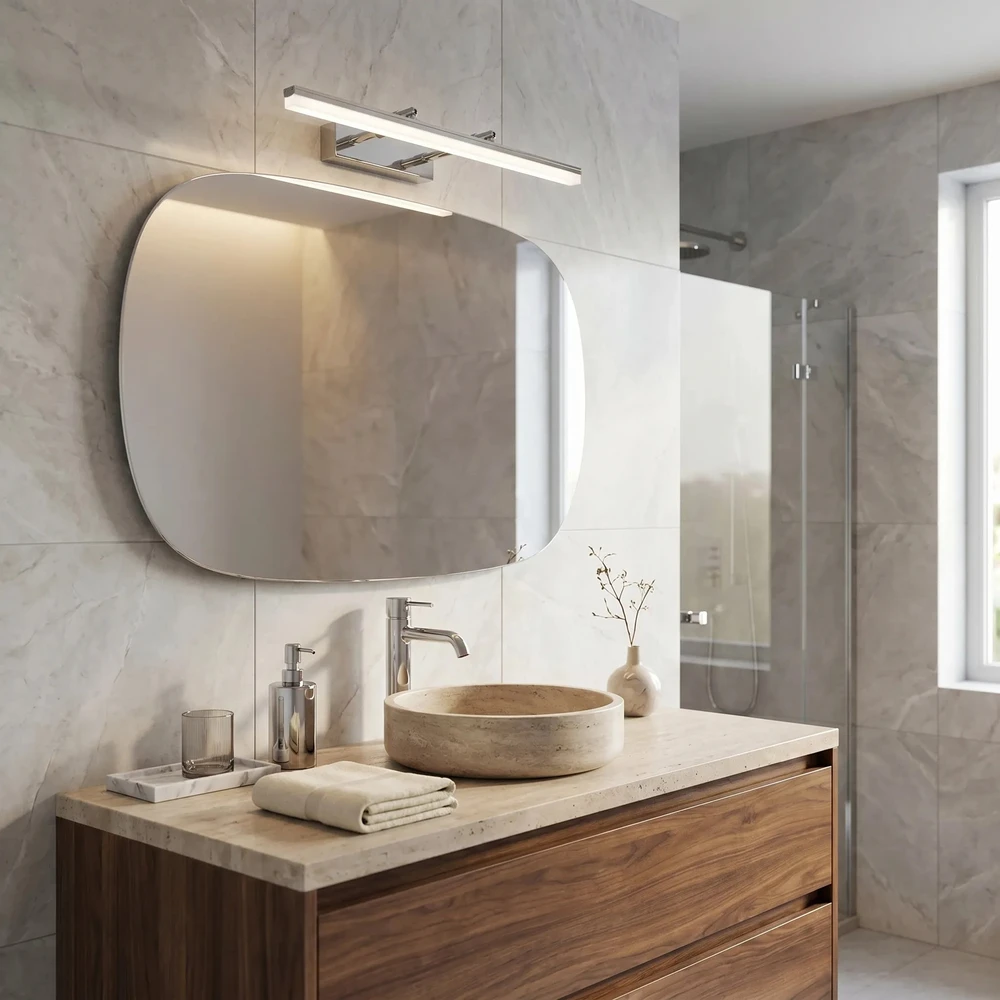 Sieninis šviestuvas Toolight Vonios sieninis LED šviestuvas APP1870-1W 60cm CHROME