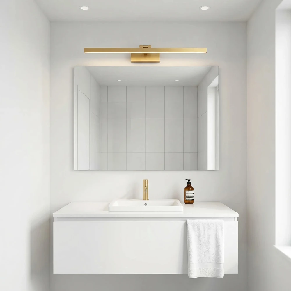 Sieninis šviestuvas Toolight Vonios sieninis LED šviestuvas APP1865-1W 80 cm BRUSH GOLD