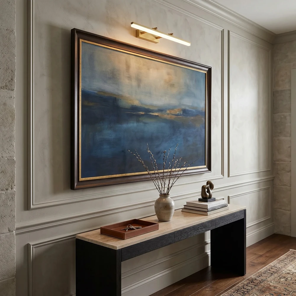 Sieninis šviestuvas Toolight Vonios sieninis LED šviestuvas APP1876-1W 60cm BRUSH GOLD