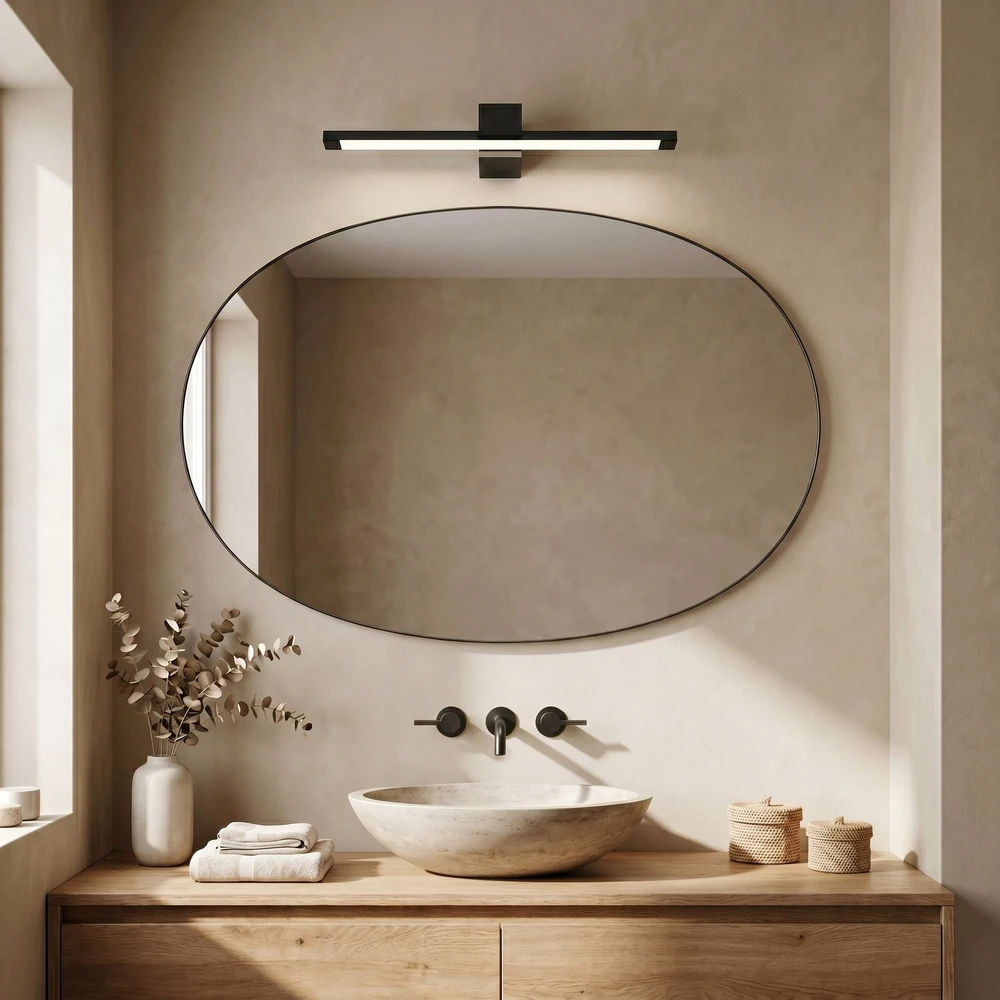 Sieninis šviestuvas Toolight Vonios sieninis LED šviestuvas SWE050-1W 60 cm Juodas
