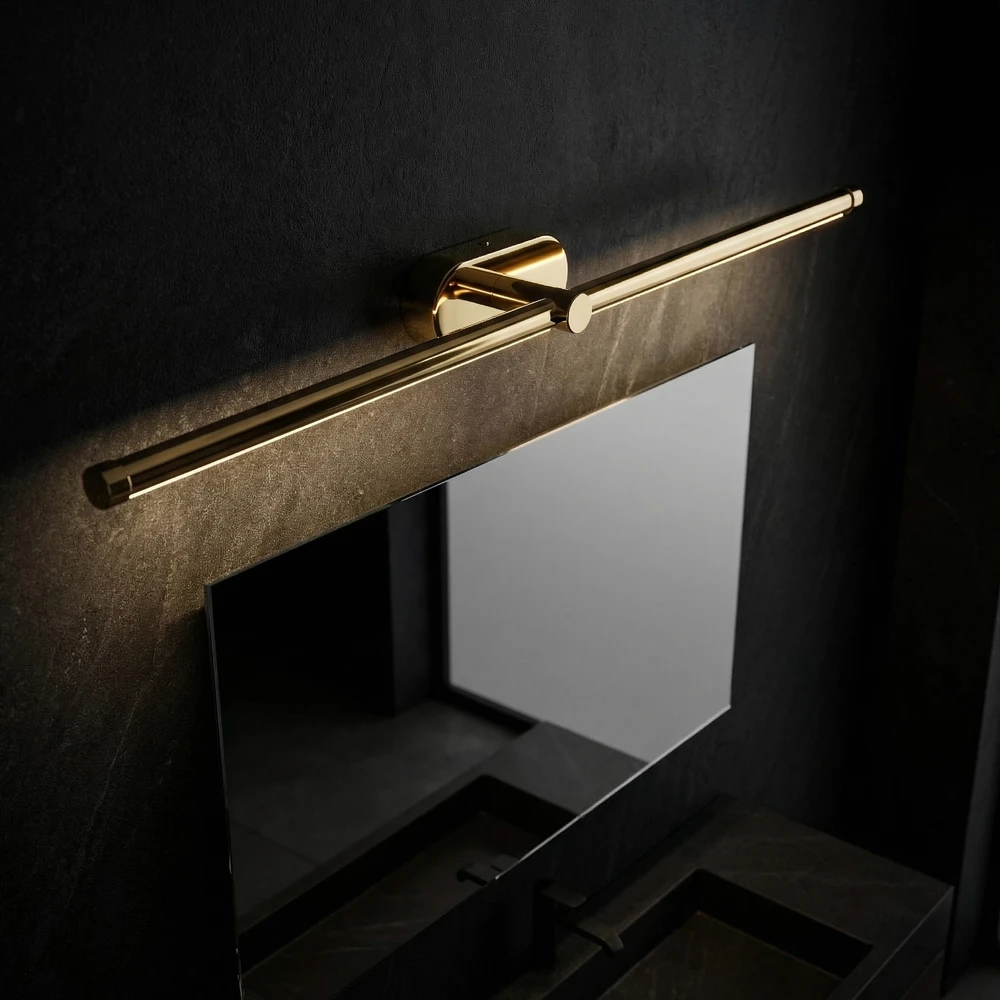 Sieninis šviestuvas Toolight Vonios sieninis LED šviestuvas APP1891-1W 80 cm GOLD