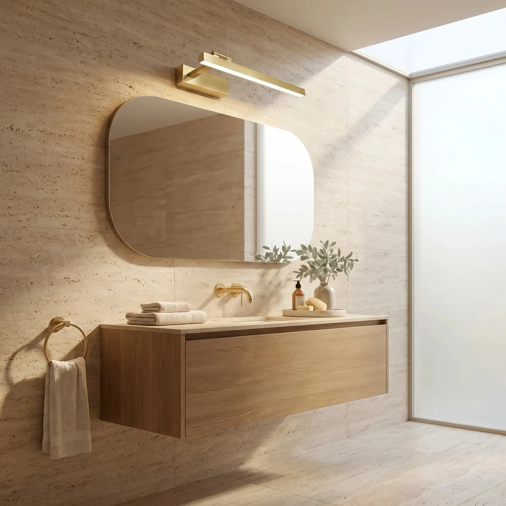 Sieninis šviestuvas Toolight Vonios sieninis LED šviestuvas SWE031-1W 40cm Gold