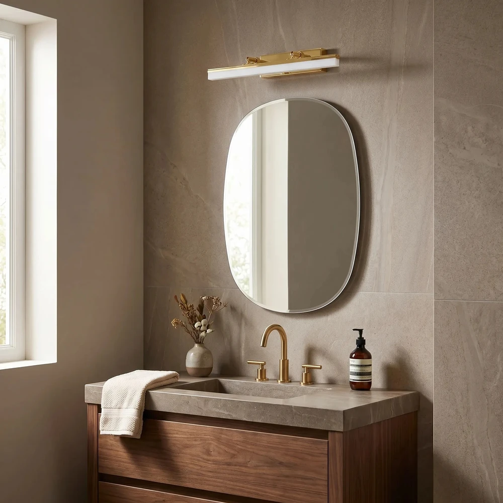 Sieninis šviestuvas Toolight Vonios sieninis LED šviestuvas APP1872 40 CM GOLD