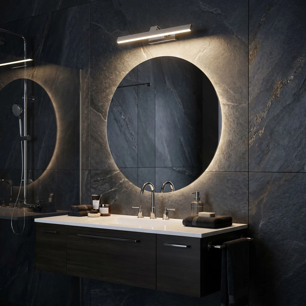 Sieninis šviestuvas Toolight Vonios sieninis LED šviestuvas SWE001-1W 43cm CHROME