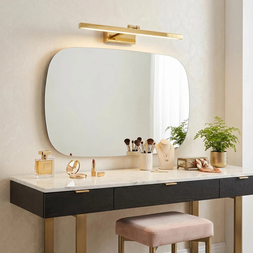 Sieninis šviestuvas Toolight Vonios sieninis LED šviestuvas APP1861-1W 60 cm GOLD