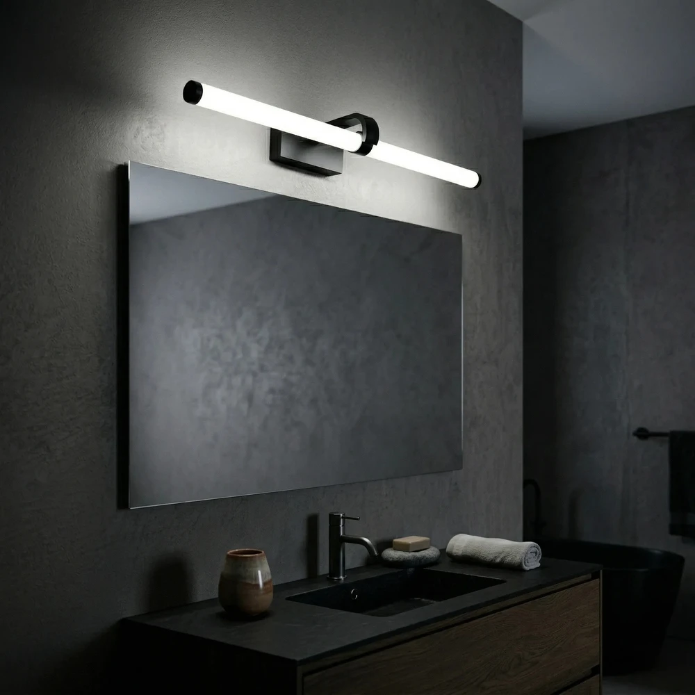 Sieninis šviestuvas Toolight Vonios sieninis LED šviestuvas APP1888-1W 60cm Juodas