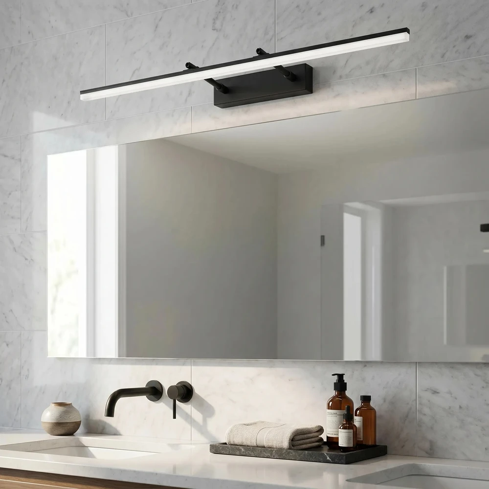 Sieninis šviestuvas Toolight Vonios sieninis LED šviestuvas APP1880-1W 80cm Juodas
