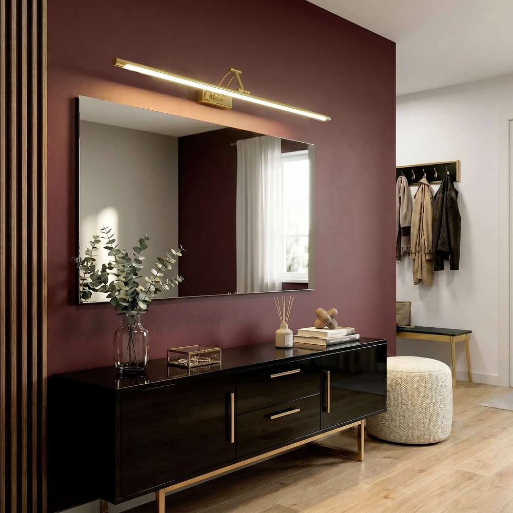 Sieninis šviestuvas Toolight Vonios sieninis LED šviestuvas SWE021-1W 80cm Gold