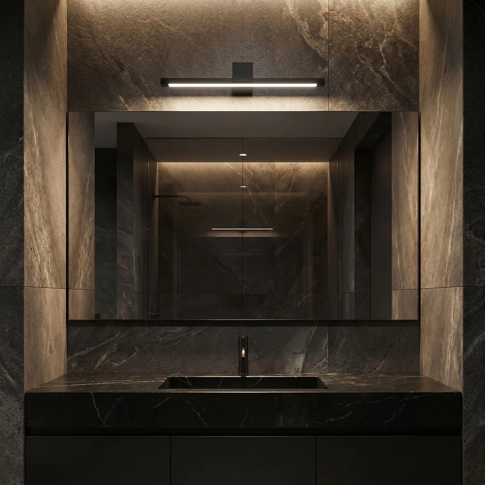 Sieninis šviestuvas Toolight Vonios sieninis LED šviestuvas SWE049-1W 40 cm Juodas
