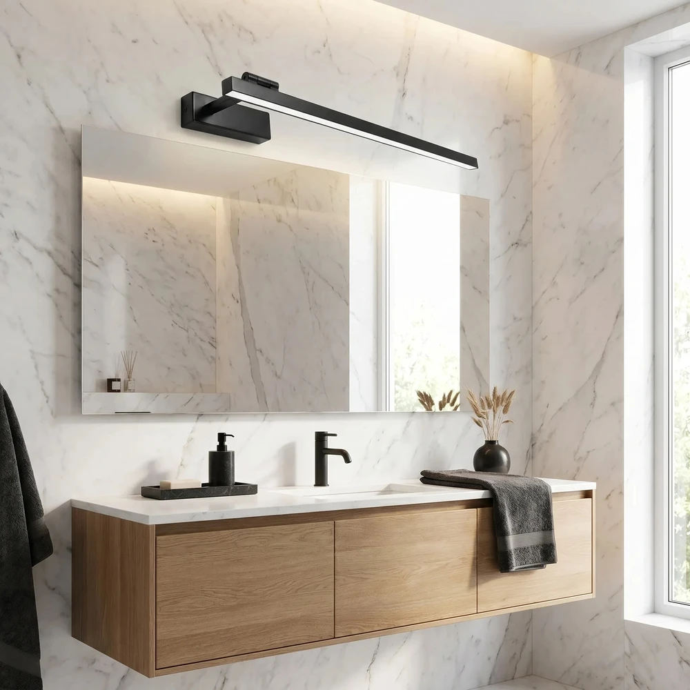 Sieninis šviestuvas Toolight Vonios sieninis LED šviestuvas SWE035-1W 60cm Juodas