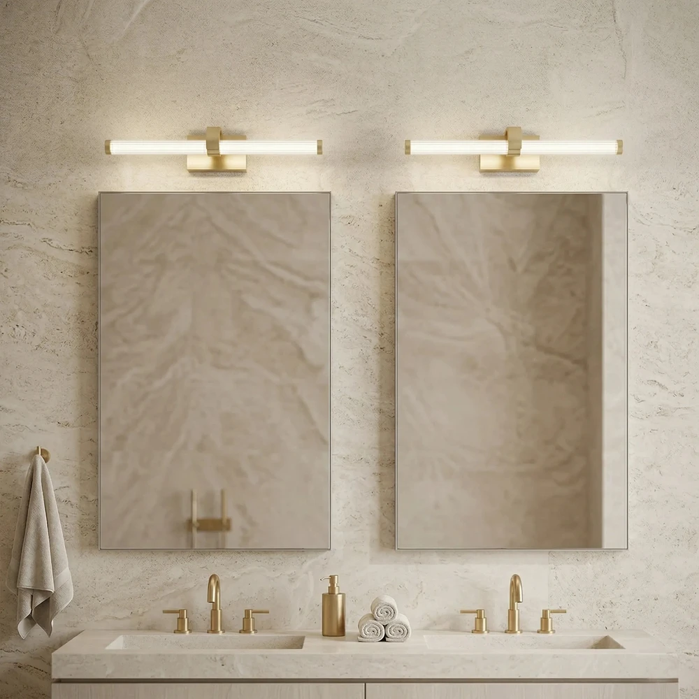 Sieninis šviestuvas Toolight Vonios sieninis LED šviestuvas APP1883-1W 40cm GOLD