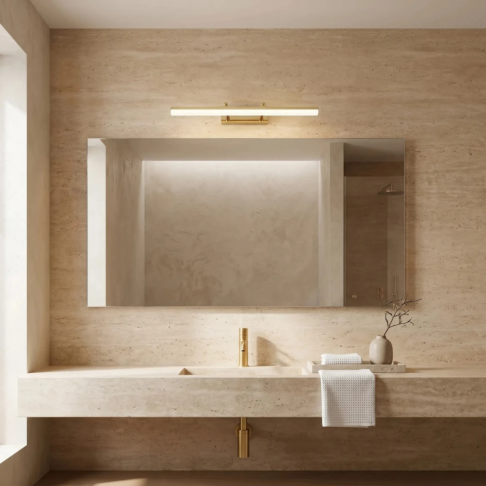 Sieninis šviestuvas Toolight Vonios sieninis LED šviestuvas APP1873-1W 60cm GOLD