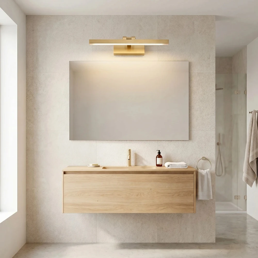Sieninis šviestuvas Toolight Vonios Sieninis Led Šviestuvas APP1864-1W 60 Cm Gold