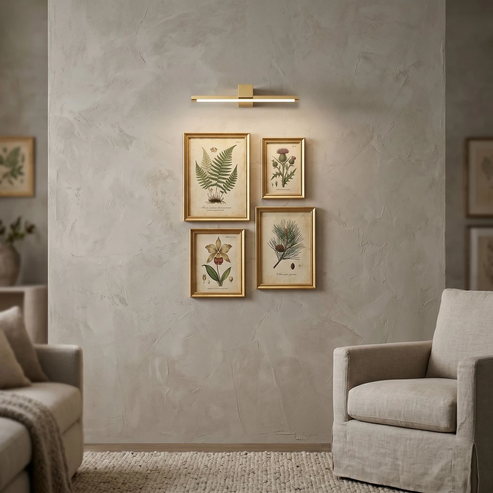 Sieninis šviestuvas Toolight Vonios sieninis LED šviestuvas SWE043-1W 40cm GOLD