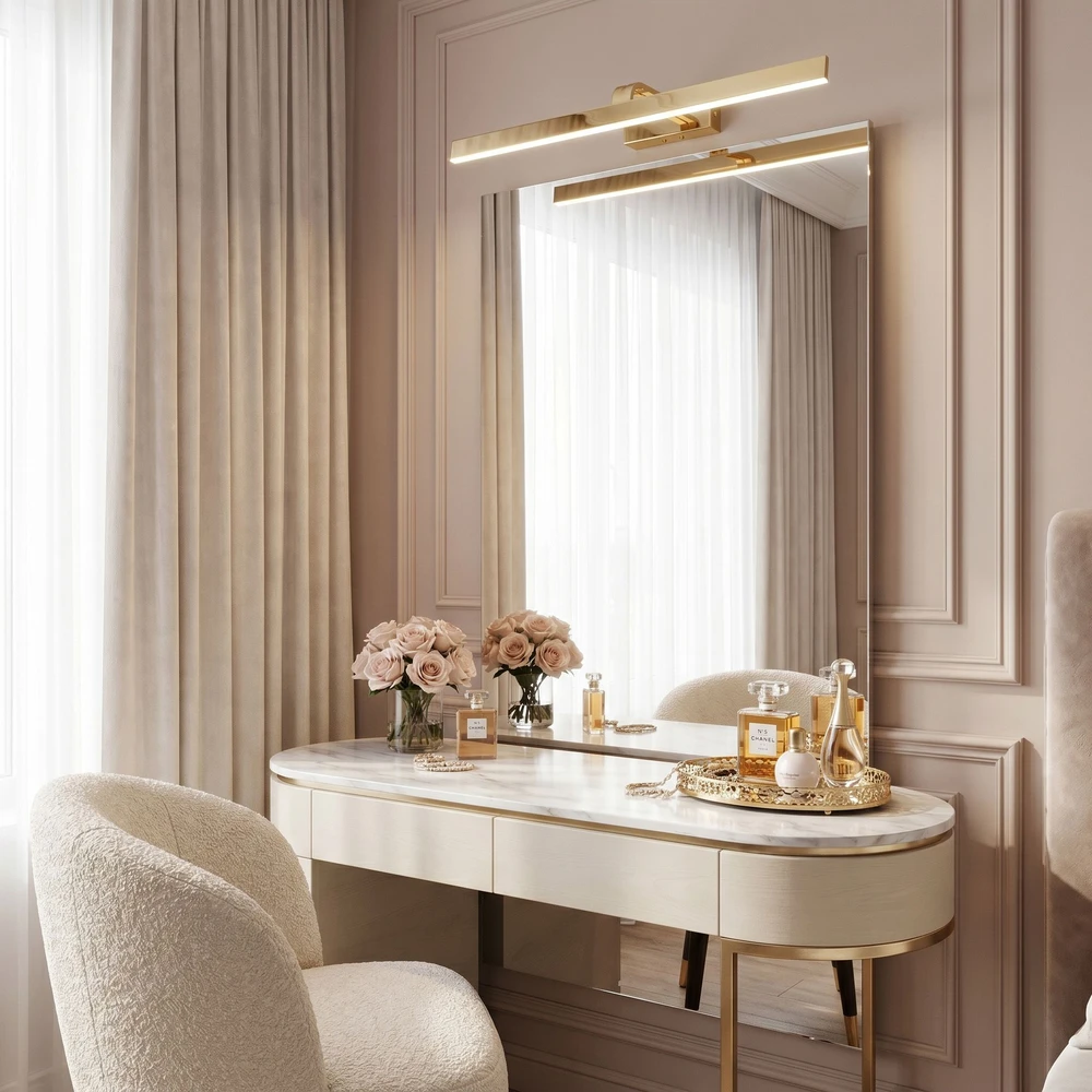 Sieninis šviestuvas Toolight Vonios sieninis LED šviestuvas SWE006-1W 73cm GOLD