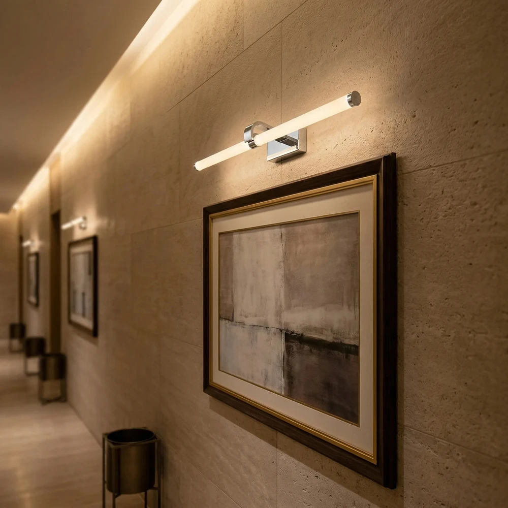 Sieninis šviestuvas Toolight Vonios sieninis LED šviestuvas APP1882-1W 60cm CHROME