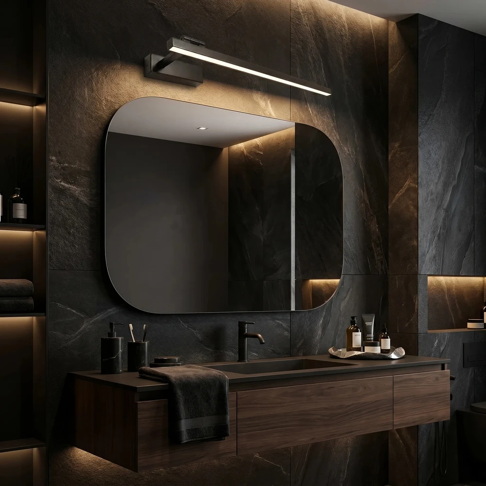 Sieninis šviestuvas Toolight Vonios sieninis LED šviestuvas SWE035-1W 60cm Juodas