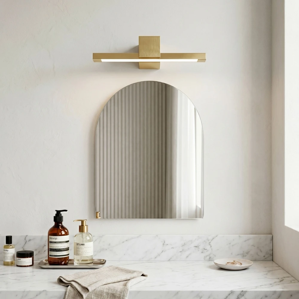 Sieninis šviestuvas Toolight Vonios sieninis LED šviestuvas SWE046-1W 40cm GOLD BRUSH