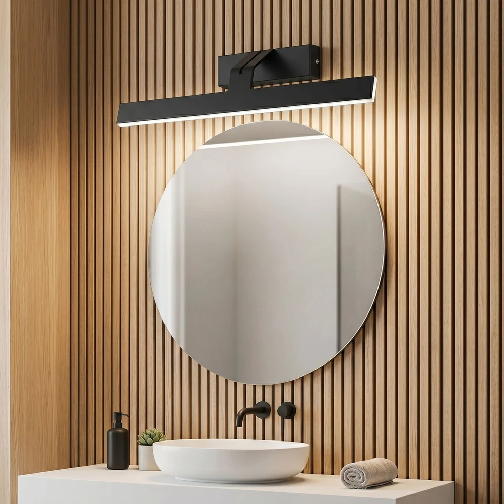 Sieninis šviestuvas Toolight Vonios sieninis LED šviestuvas SWE010-1W 43cm Juodas