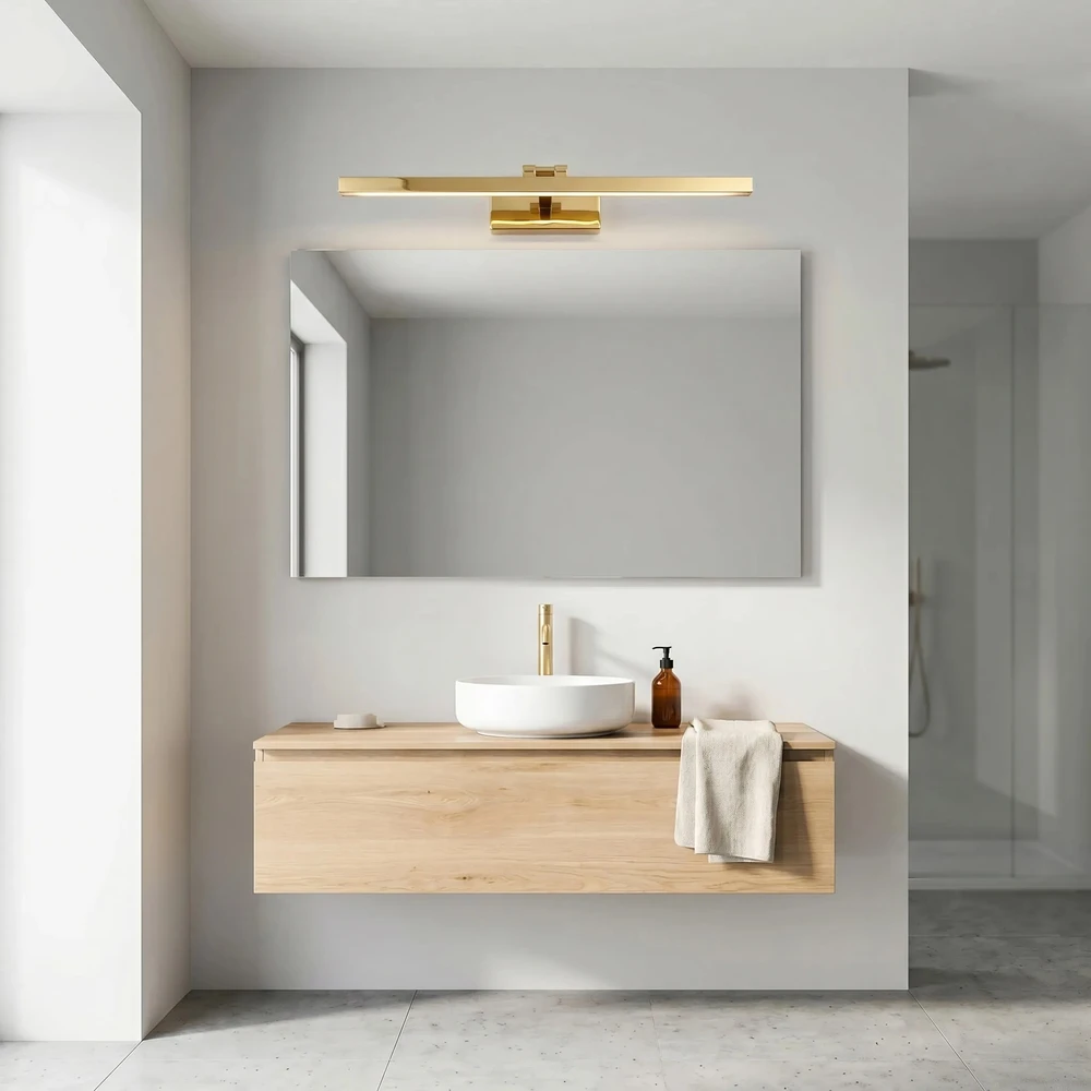 Sieninis šviestuvas Toolight Vonios sieninis LED šviestuvas APP1862-1W 80 cm GOLD