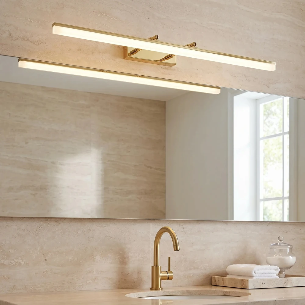 Sieninis šviestuvas Toolight Vonios sieninis LED šviestuvas APP1874-1W 80cm GOLD